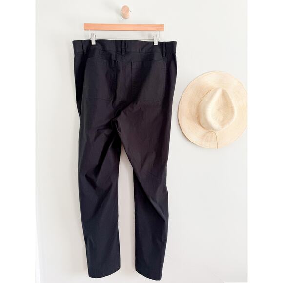 J Crew Factory | NWT | Tall Lizzie patch-pocket wide-leg pant in Black | Sz 34T - Picture 7 of 10